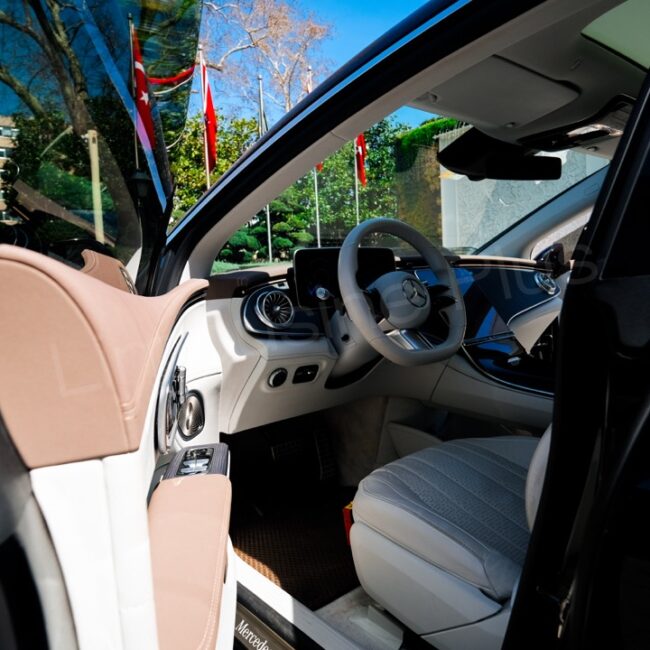 Mercedes EQV Electric Minivan Luxurious Interior - VIP Transfer
