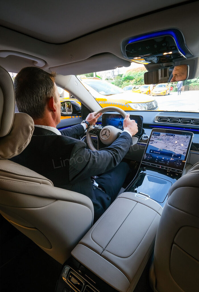 Professional Chauffeur Driving Luxury Vehicle for VIP Transfer in Istanbul